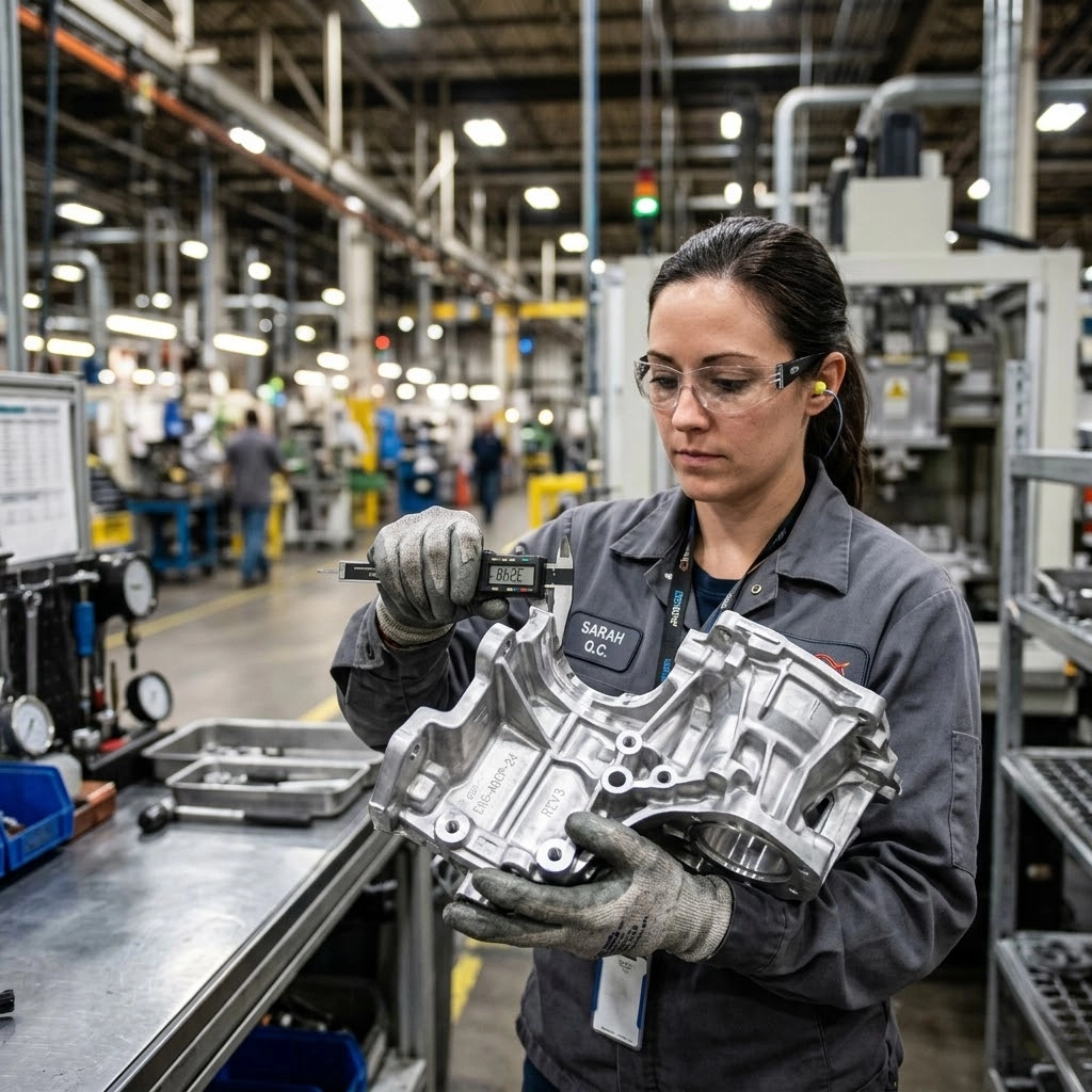 High-quality custom aluminum die-cast part manufactured for automotive applications